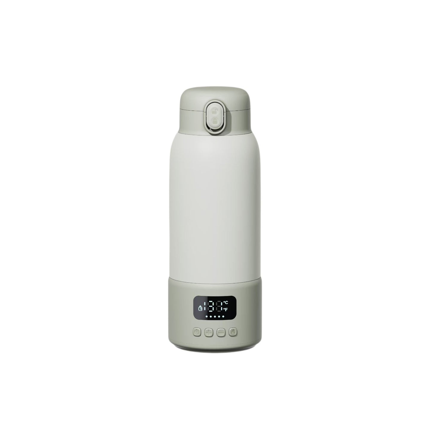 Simanti Flessenwarmer Thermosfles – 500 ml RVS – Draadloos & Snel Opladen – Verwarmt in 3 Min – LED Display