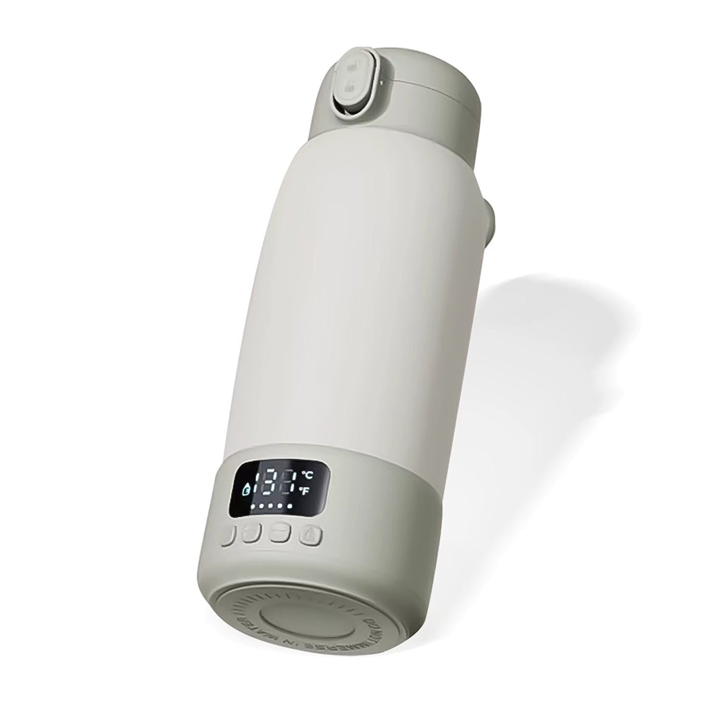 Simanti Flessenwarmer Thermosfles – 500 ml RVS – Draadloos & Snel Opladen – Verwarmt in 3 Min – LED Display