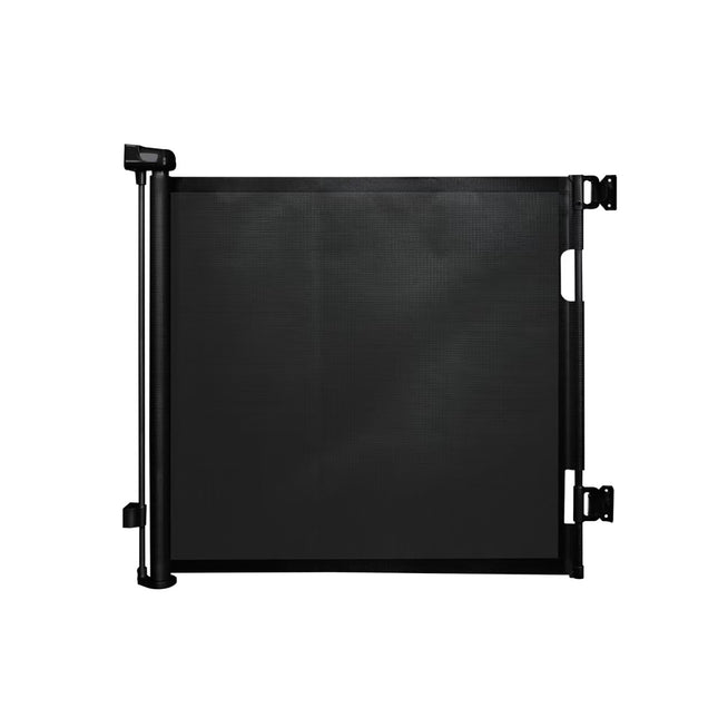 Retractable Safety Gate Black 150 cm – Baby Gate with Premium Mesh