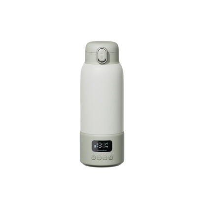 Simanti Flessenwarmer Thermosfles – 500 ml RVS – Draadloos & Snel Opladen – Verwarmt in 3 Min – LED Display