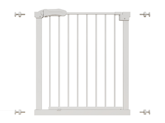 Barrière d'escalier sans perçage - BLANC - Montage par pince